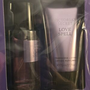 Victoria's Secret Love Spell Set in Purple and Gold